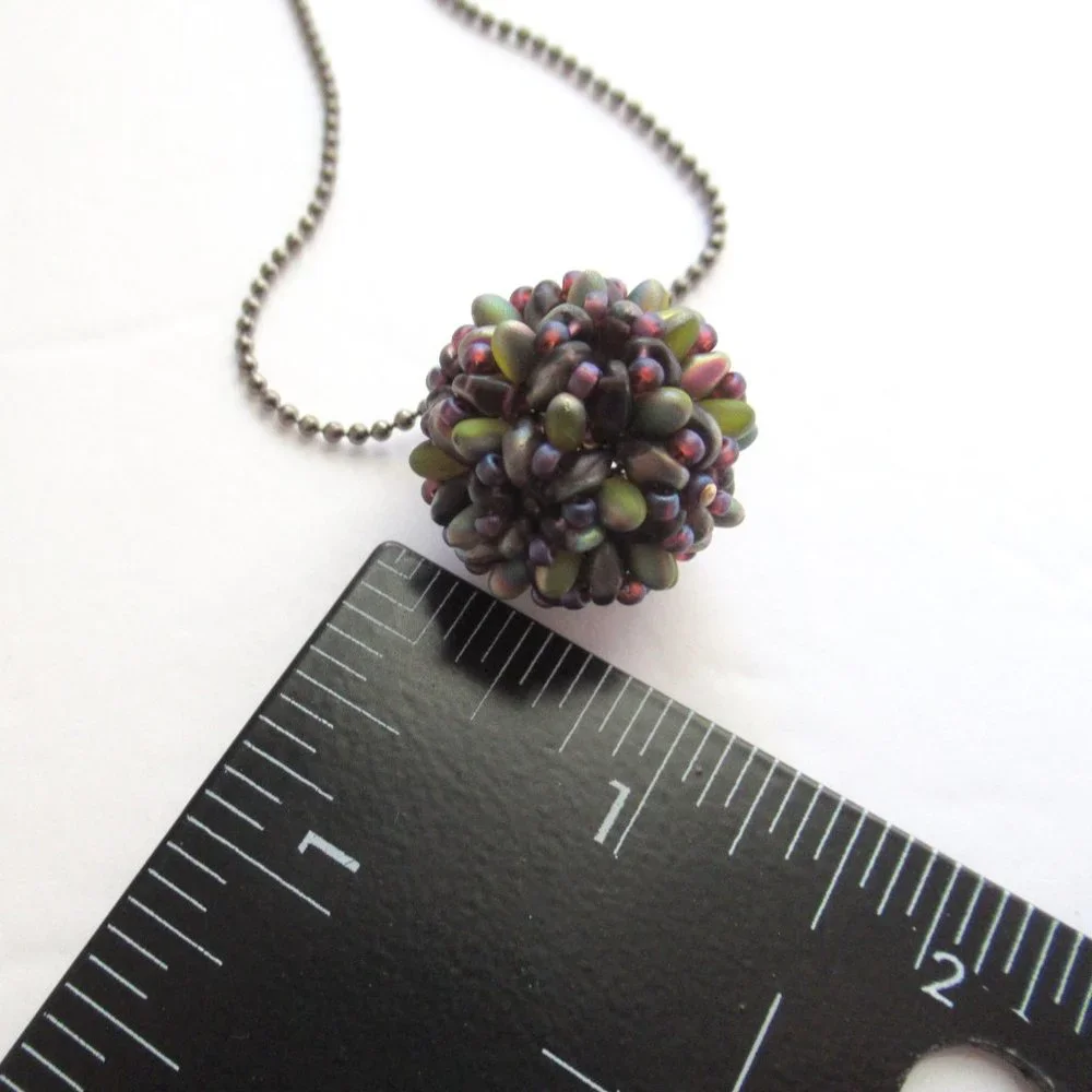 Handwoven Beaded bead necklace
